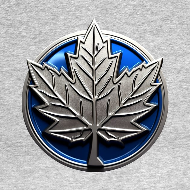 Cool Maple Leaf Badge by DavidLoblaw